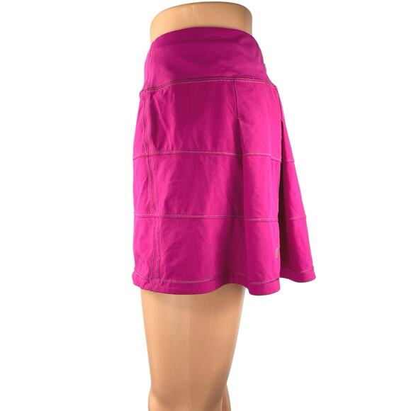 Lululemon Pace Rival Pink Mid Rise Athletic Tennis Mini A-Line Skort Skirt Sz 12 - Picture 2 of 4